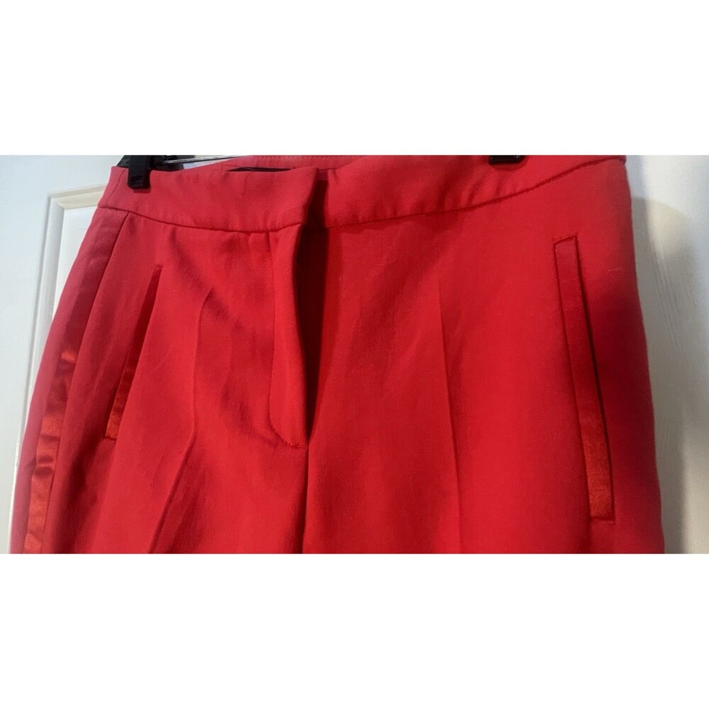 ZARA Red Straight Pants work, office or casual pants - Size M